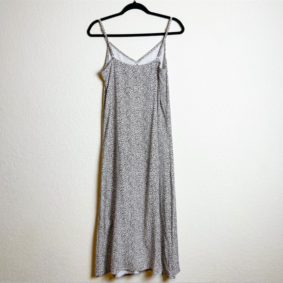 Jenni Kayne Leopard Slip Dress Midi Black Tan Size Extra Small XS - Picture 5 of 6